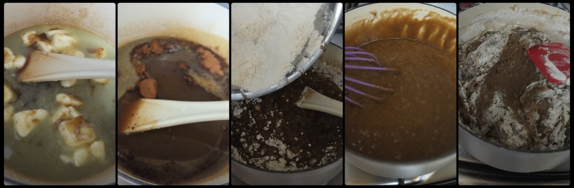 Making the gingerbread