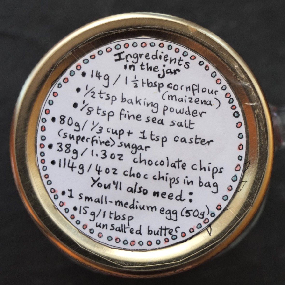 Rudolph chocolate cookies - day 1 ingredients