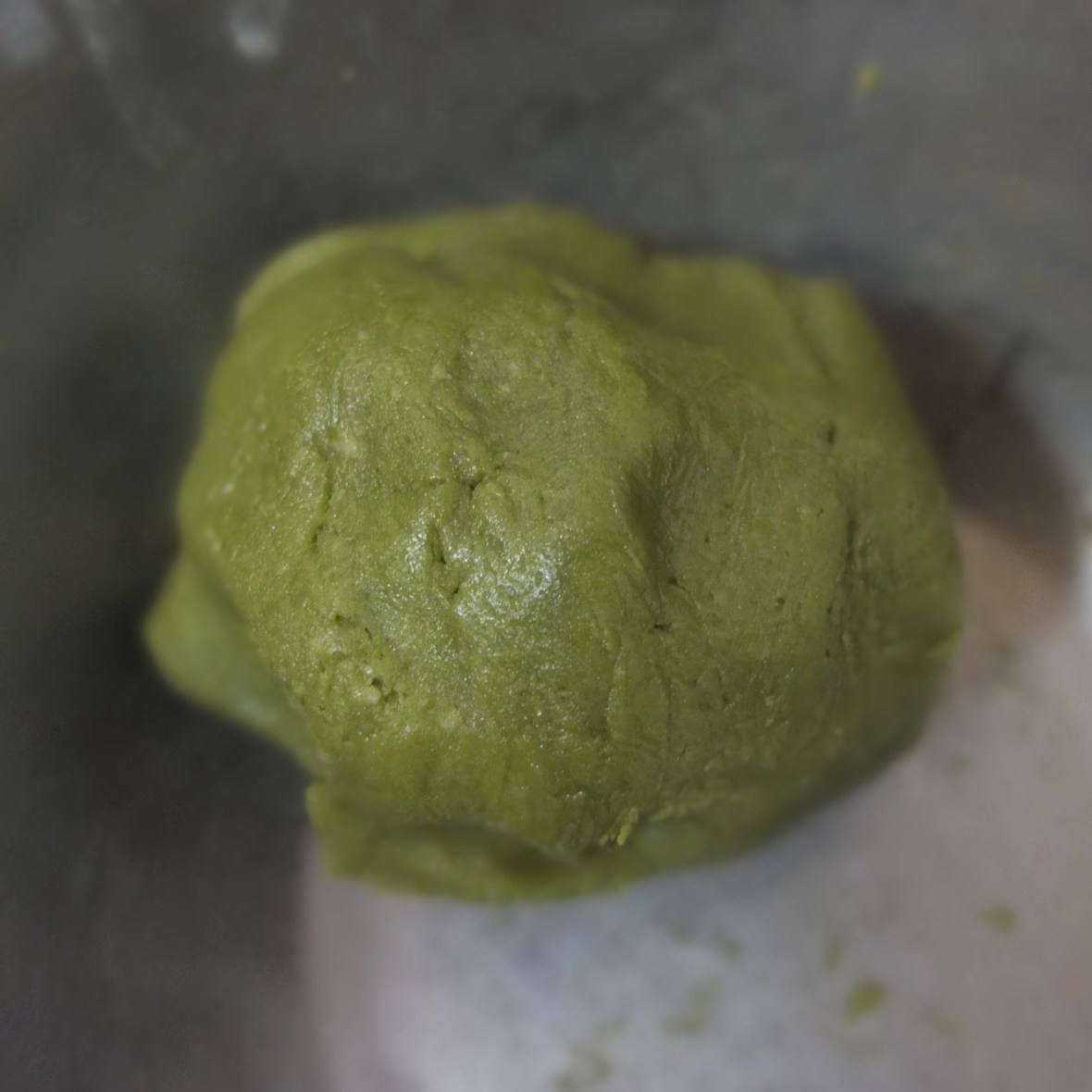 Cherry dome cakes (santa hats) - matcha bases