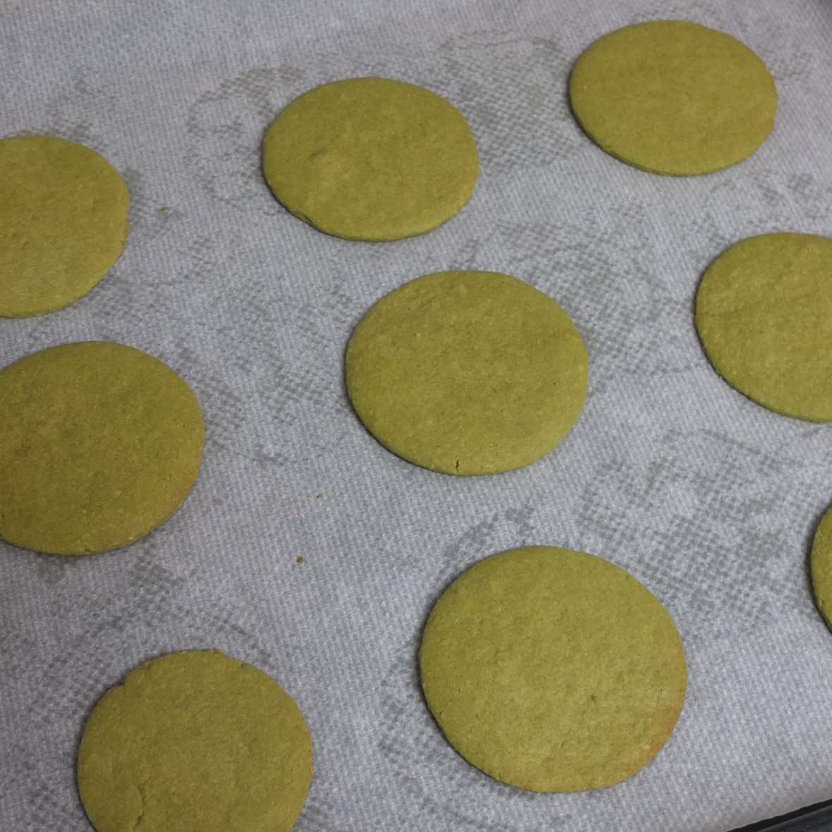 Cherry dome cakes (santa hats) - matcha bases