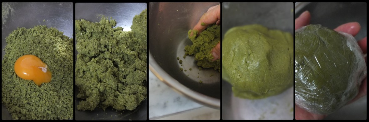 Matcha biscuit base