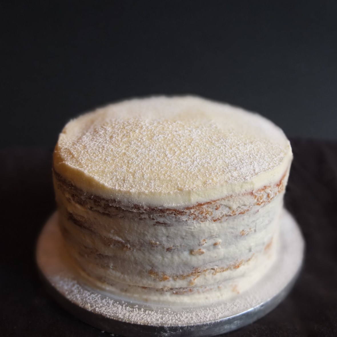 Naked orange spiced layer cake