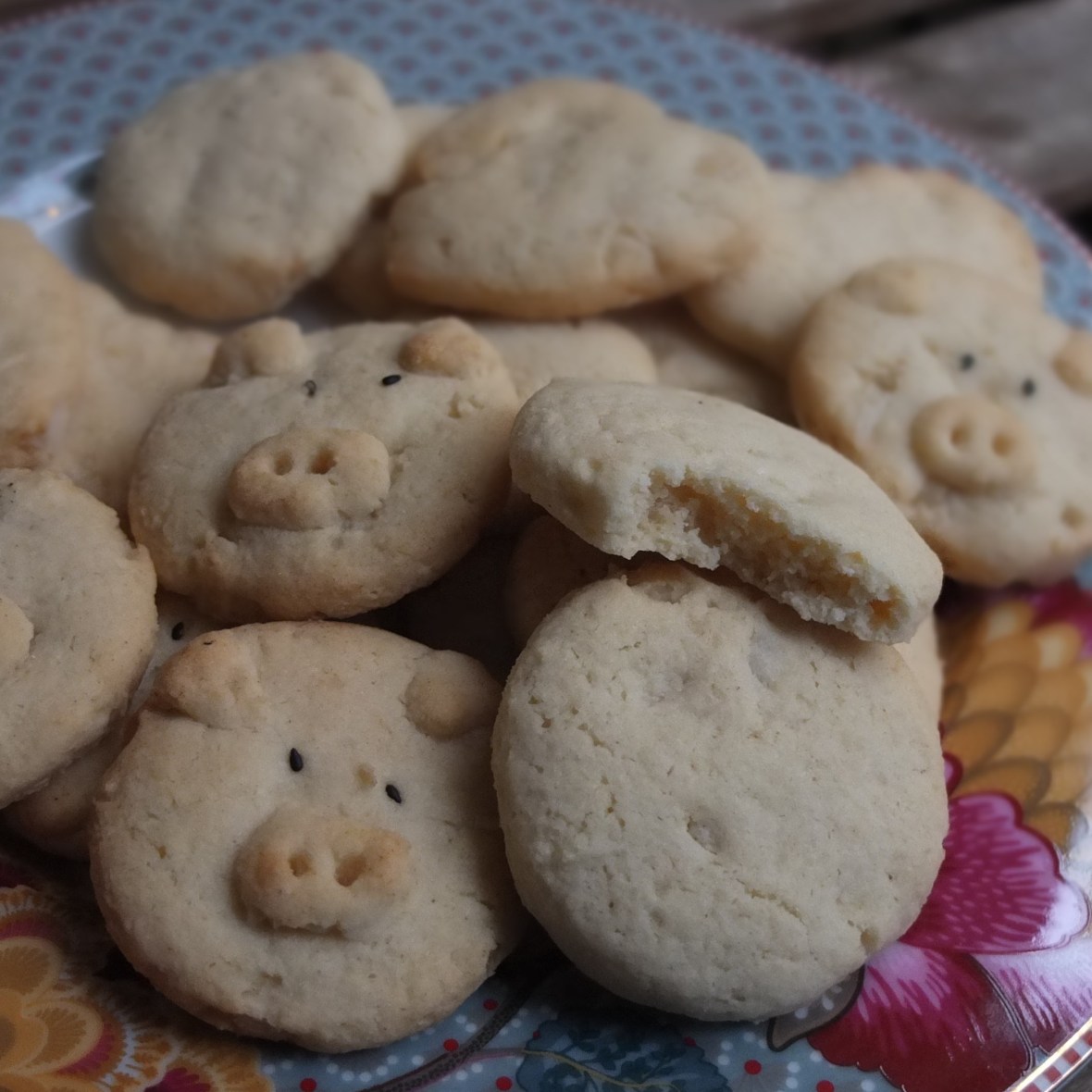 Vegan macadamia vanilla cookies