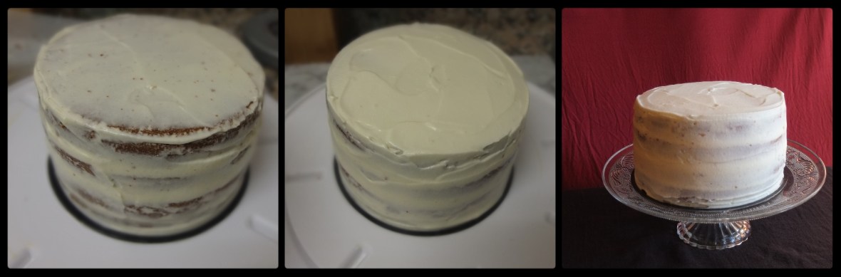 Orange spiced cake. assembling 3