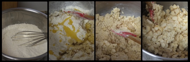 Vegan macadamia vanilla cookies - making, 2