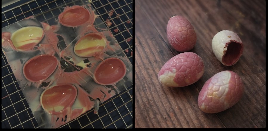 Operation ruby chocolate fruit and nut Easter eggs and hens! | lili's cakes