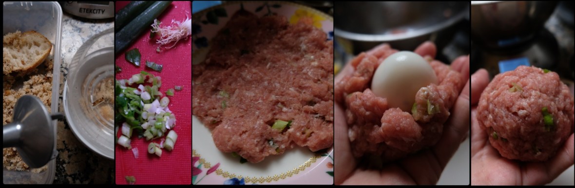 Making scotch eggs 1