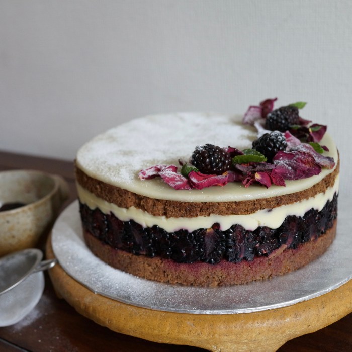 Blackberry and chocolate layer cake - Mûrier