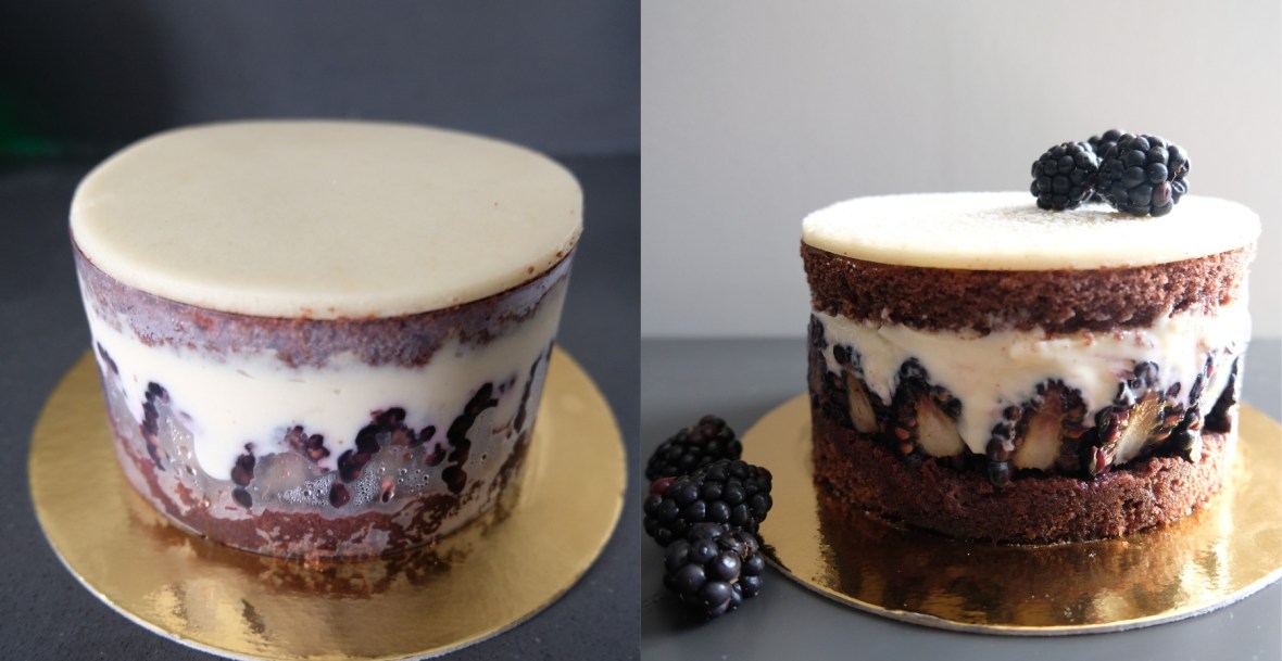 Blackberry and chocolate layer cake - Mûrier