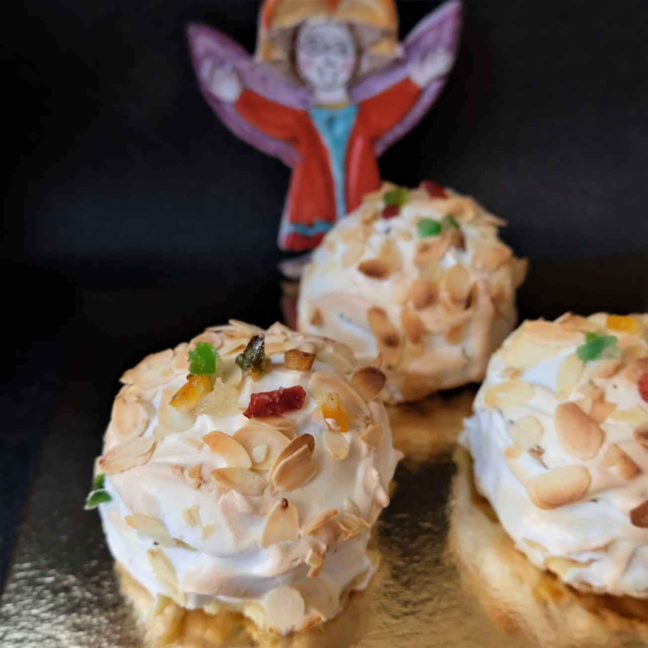 Sourdough orange blossom brioches polonaises