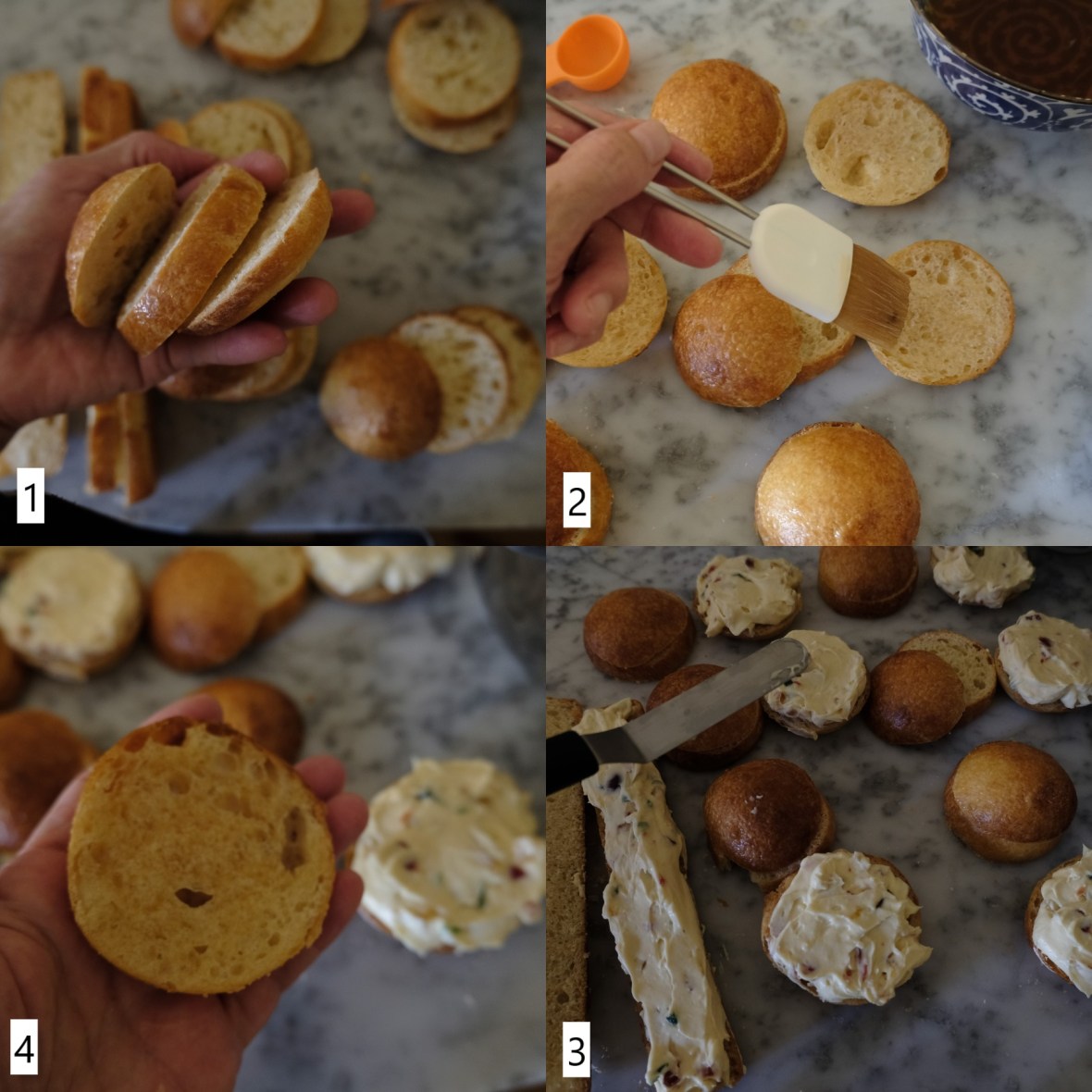 Assembling brioches polonaises