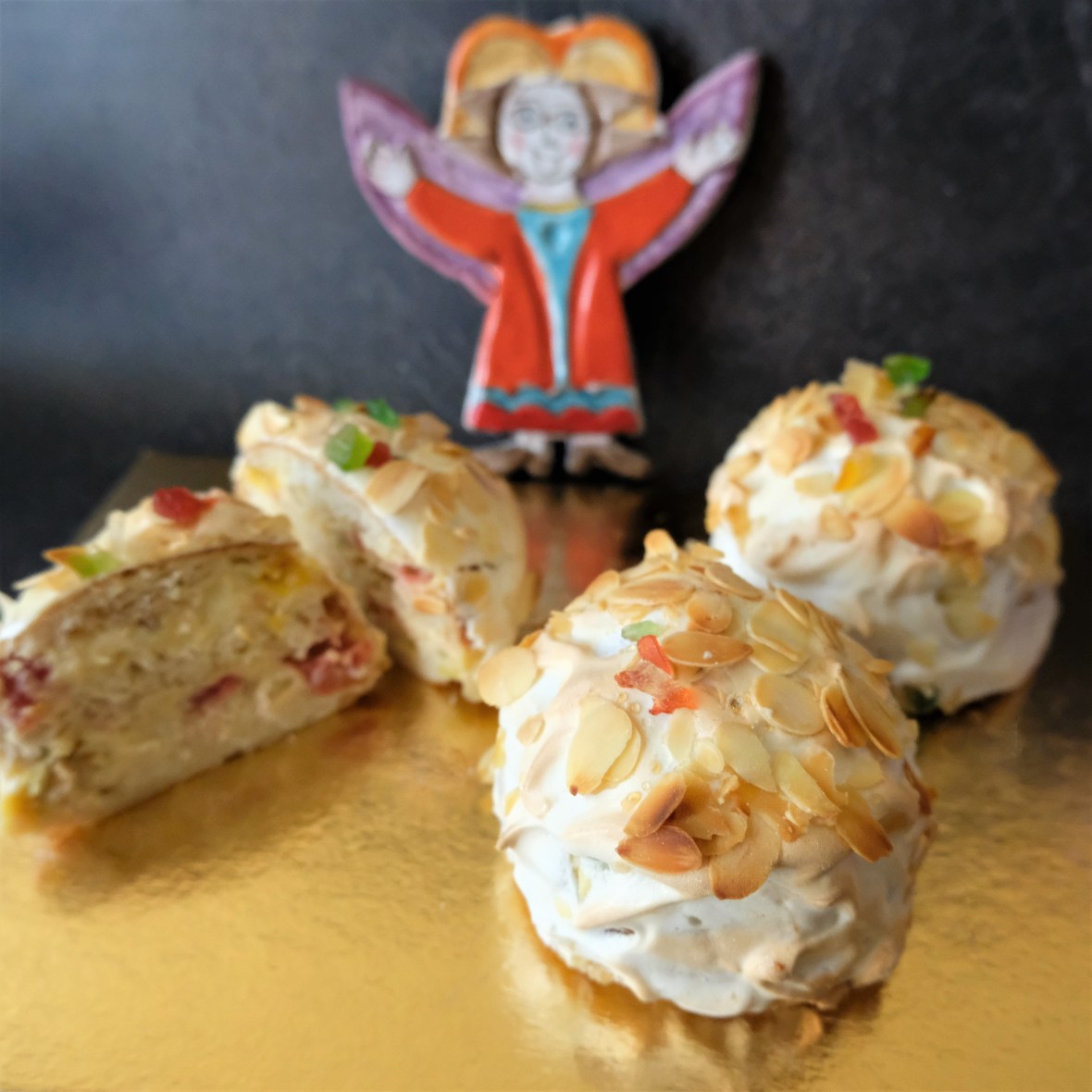 Sourdough orange blossom brioches polonaises