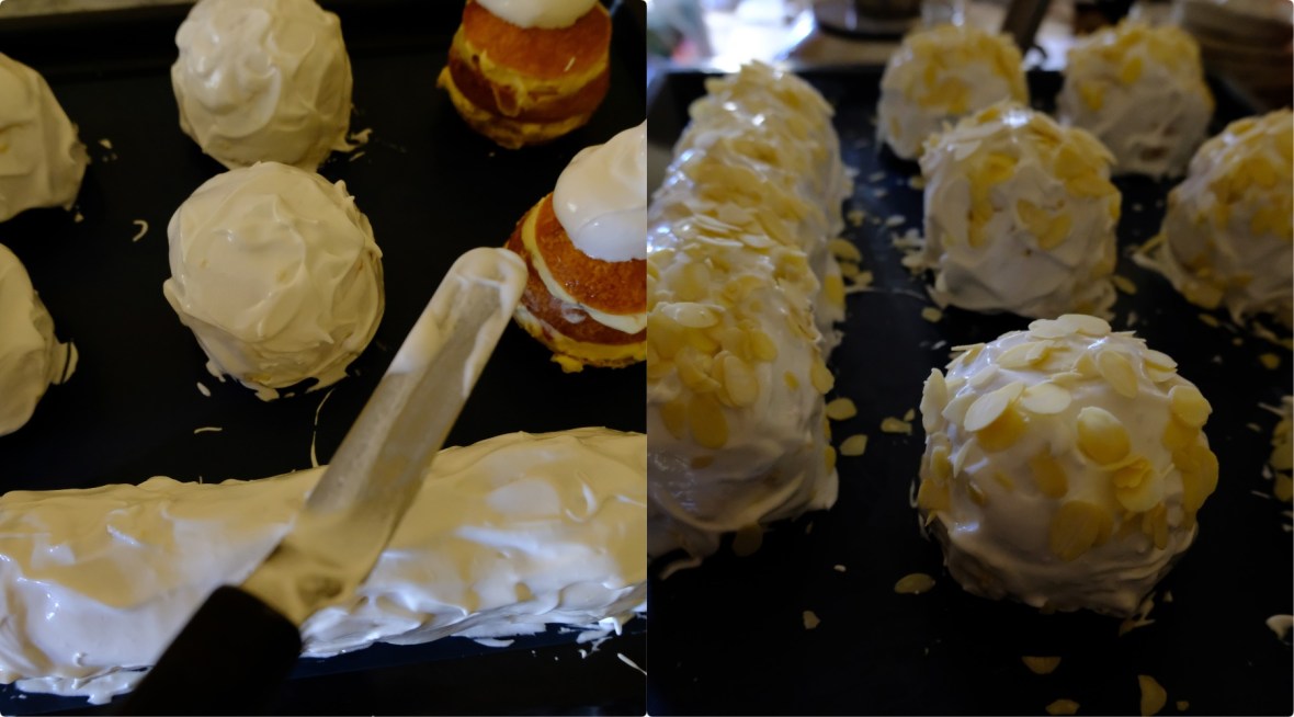 Brioche polonaise - Italian meringue