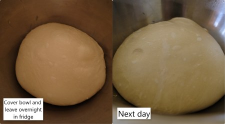 Sourdough brioche dough overnight fridge fermentation