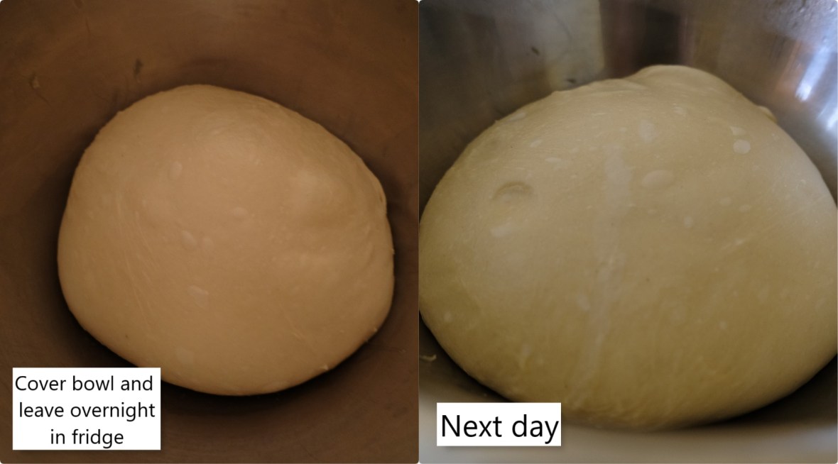Sourdough brioche dough overnight fridge fermentation