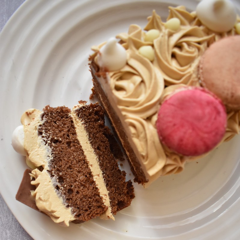 Dulce de leche chocolate cake with dulce de leche buttercream