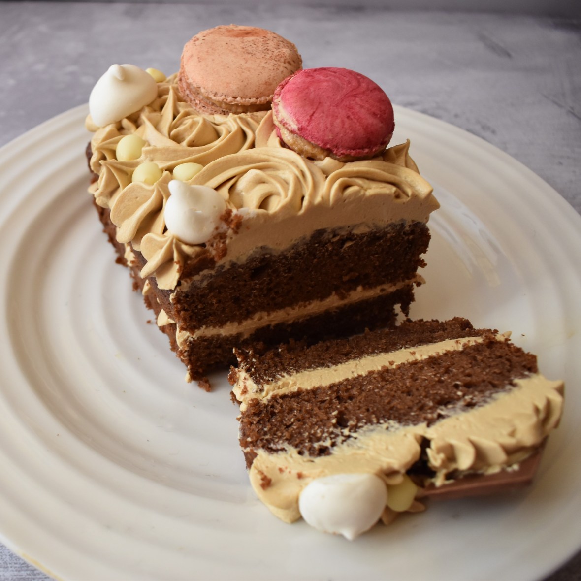 Dulce de leche chocolate cake with dulce de leche buttercream