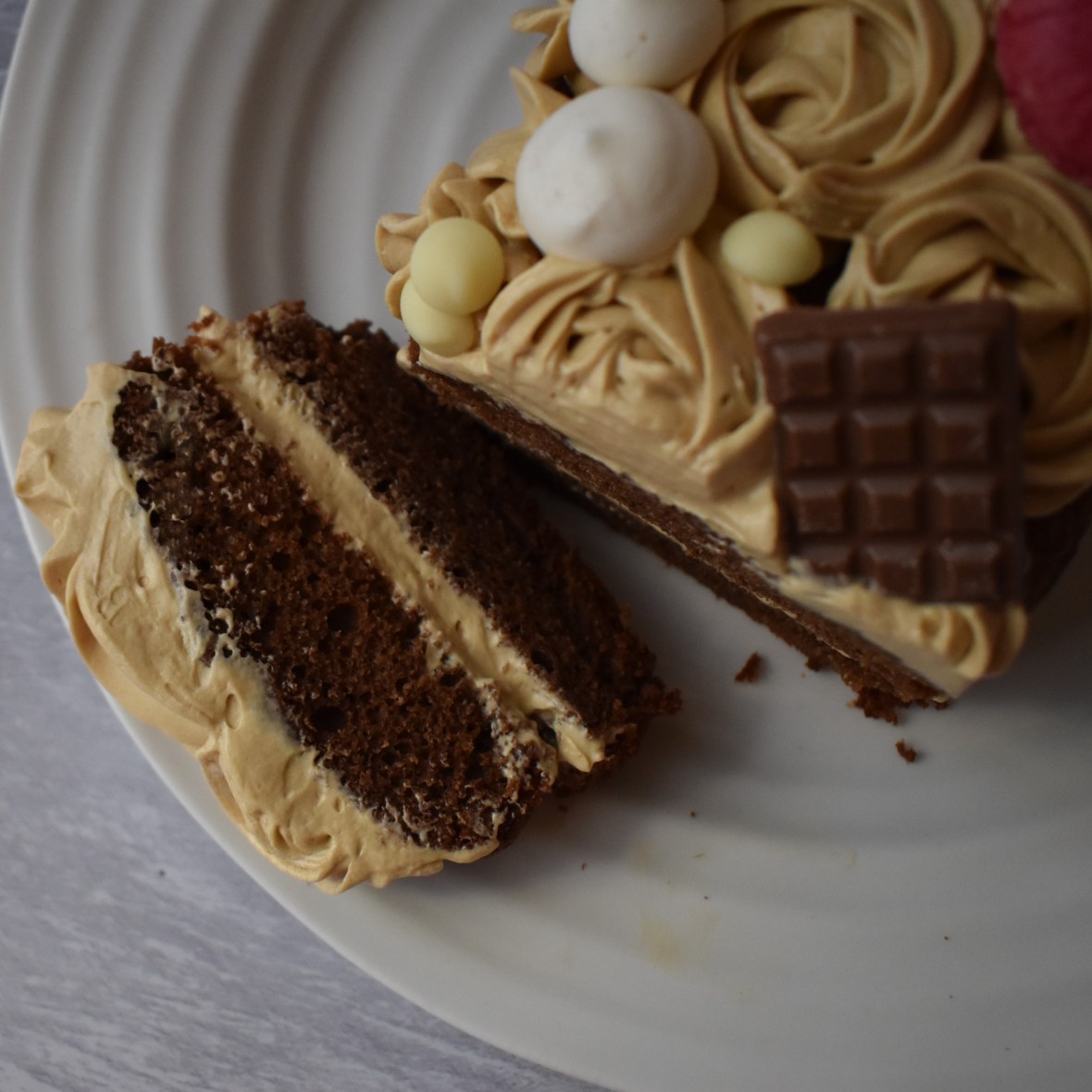 Dulce de leche chocolate cake, gluten free