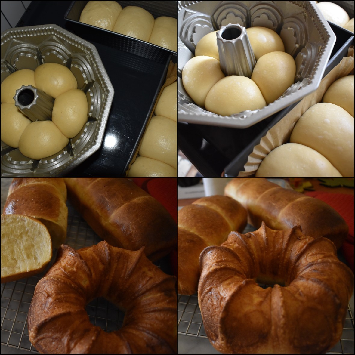 Bundt-shaped sourdough brioche