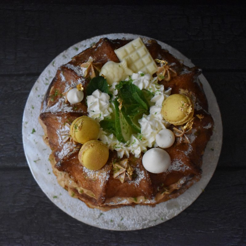 Mojito oblivion dulce de leche brioche cake