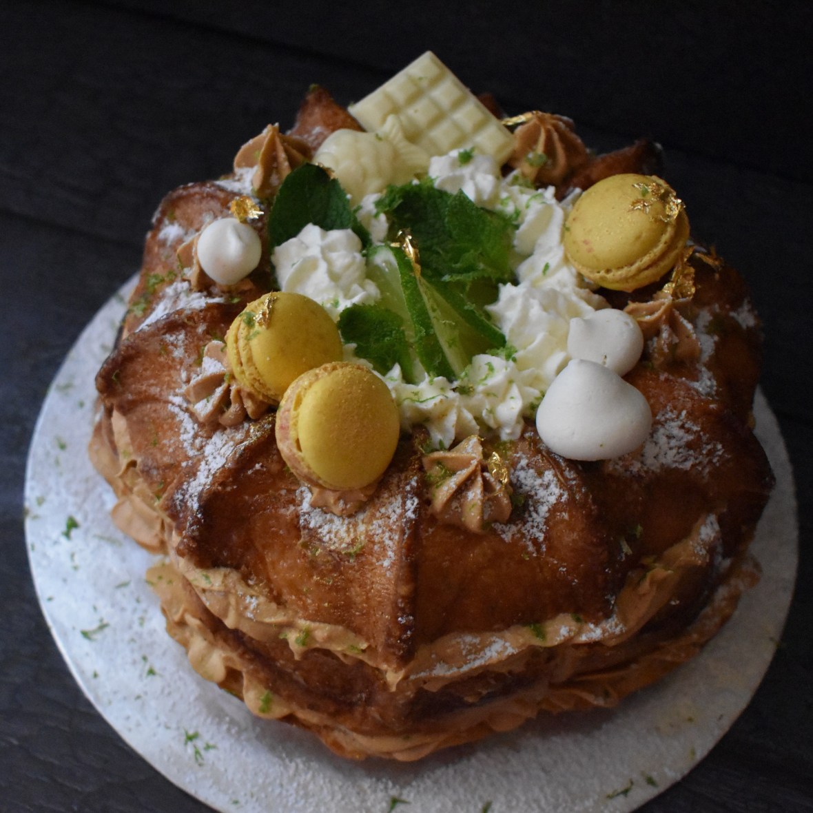 Mojito oblivion dulce de leche brioche cake