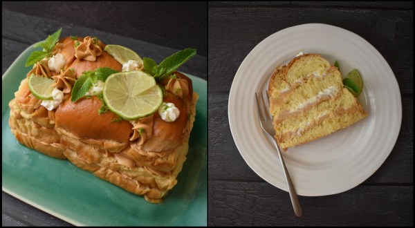 No-bake mojito brioche layer cake