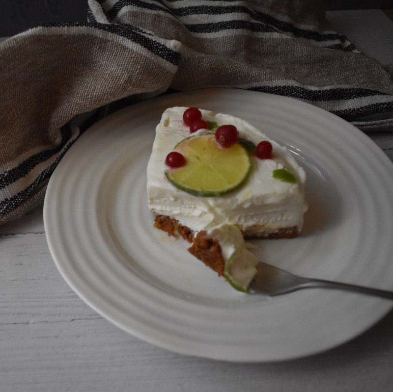 Lime goats cheesecake