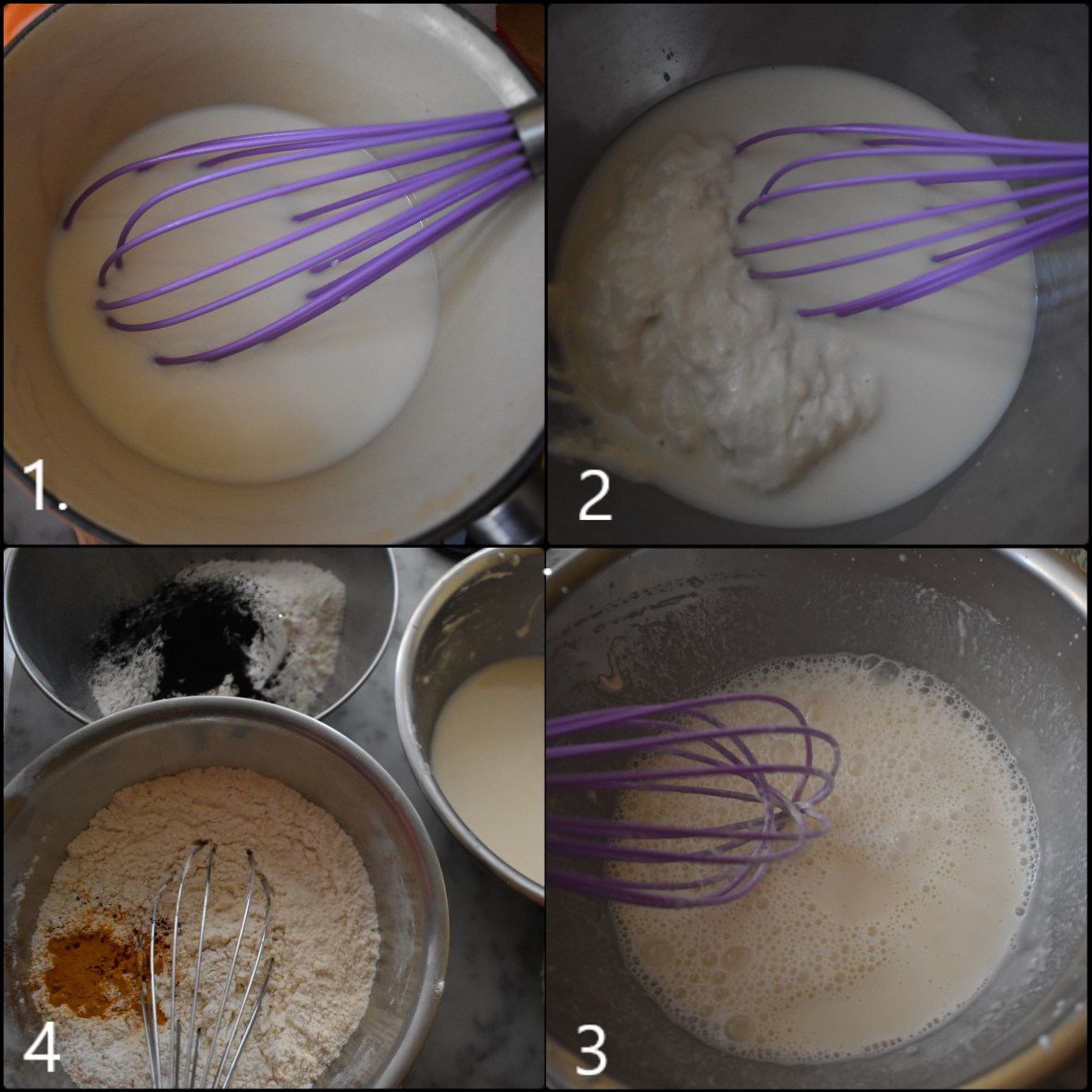 DAY 1 Halloween sourdough bagels dough part 1