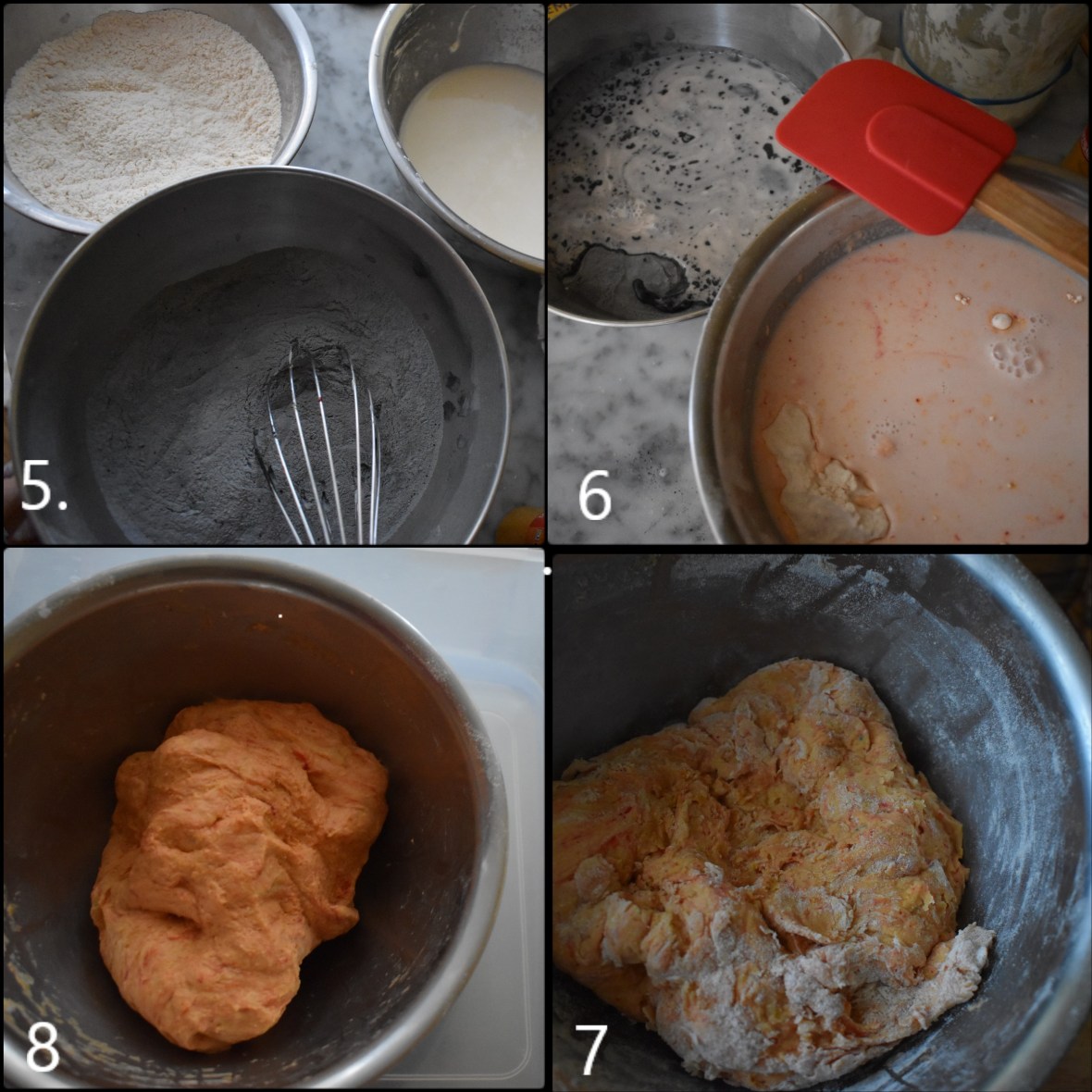 DAY 1 Halloween sourdough bagels dough part 2