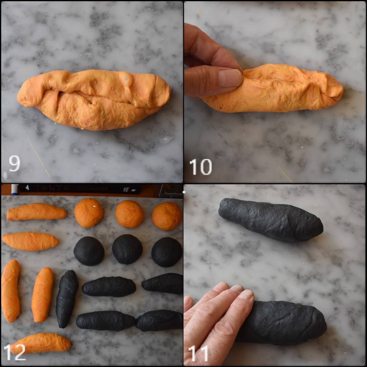 DAY 2 Shaping Halloween sourdough bagels part 3