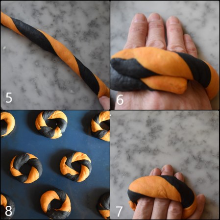 DAY 2 Shaping two-tone bagels with twist and joint pt 2