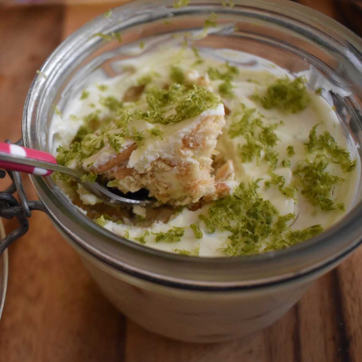 Lime cracker pie for 1 or 2, with Ritz crackers