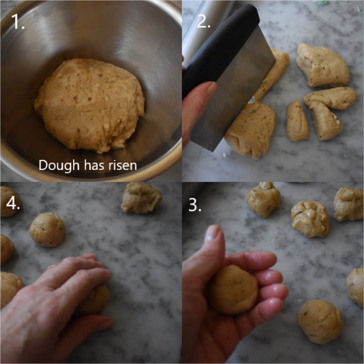 Making fougasse monégasque, 3