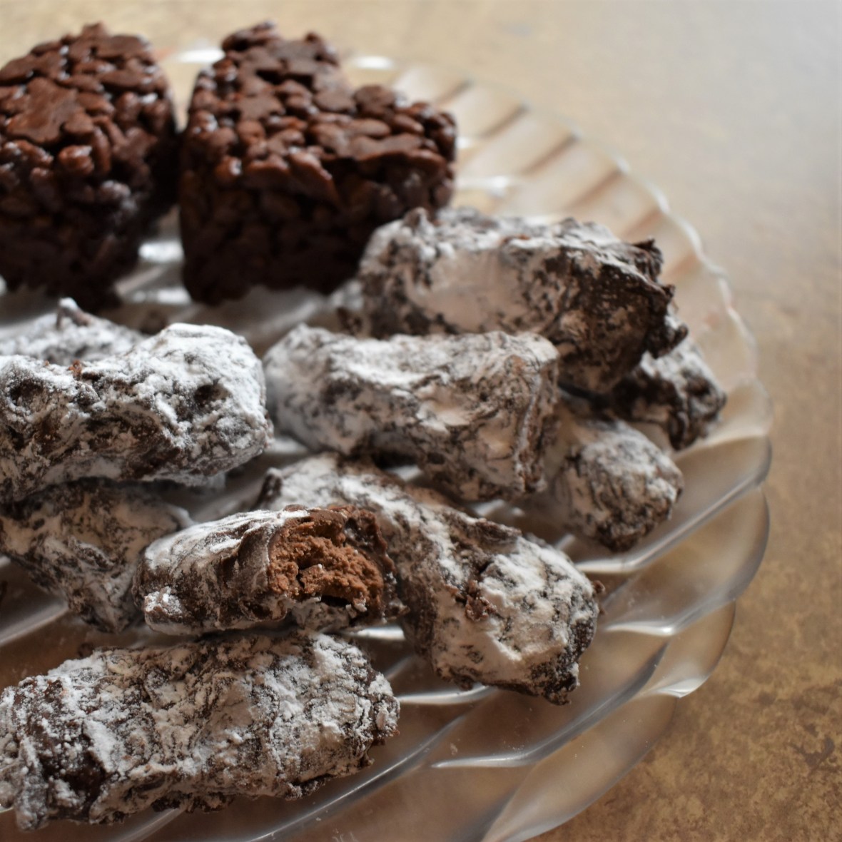 Muscadines, French milk chocolate truffles