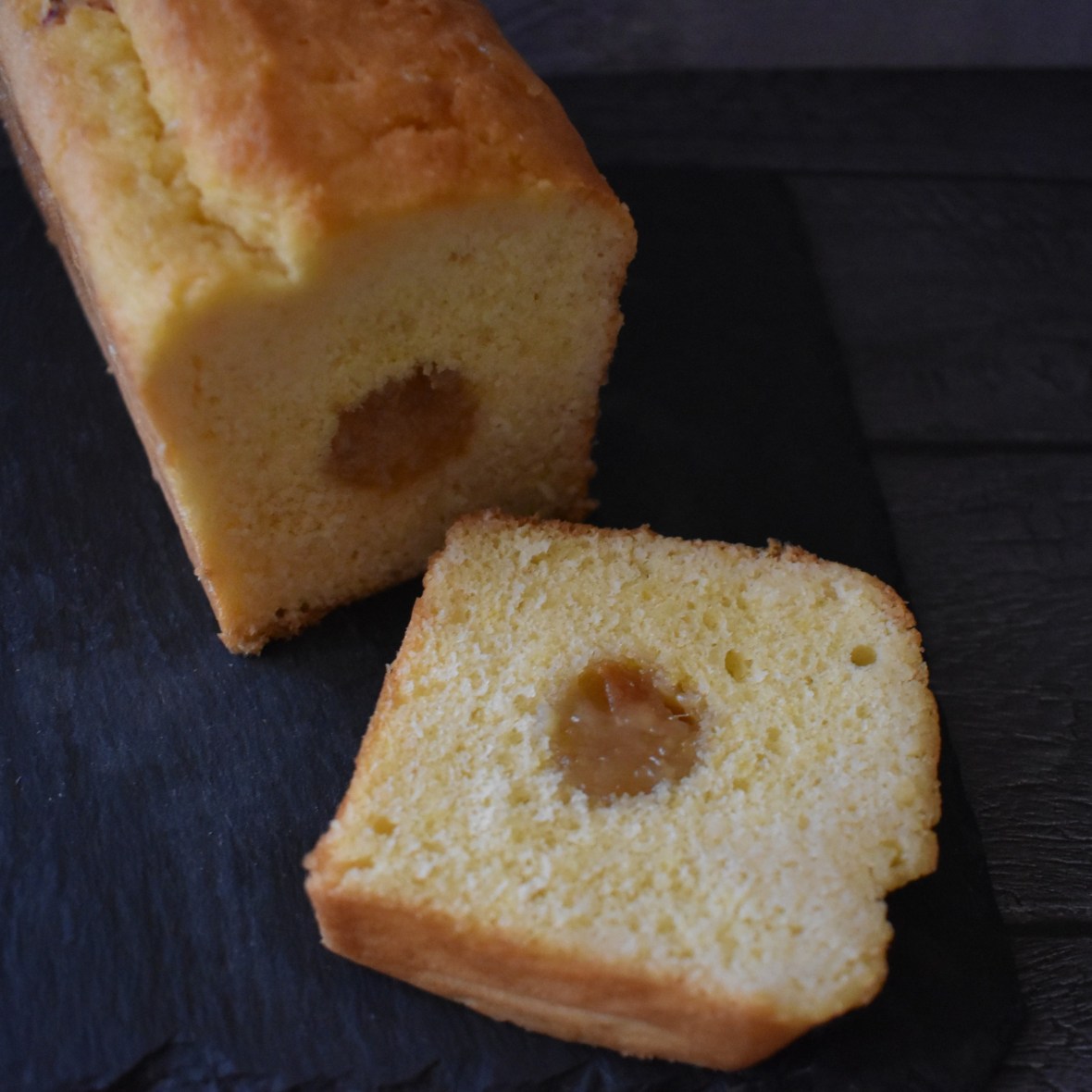 Holey Moley lemon surprise cake with lemon marmalade insert