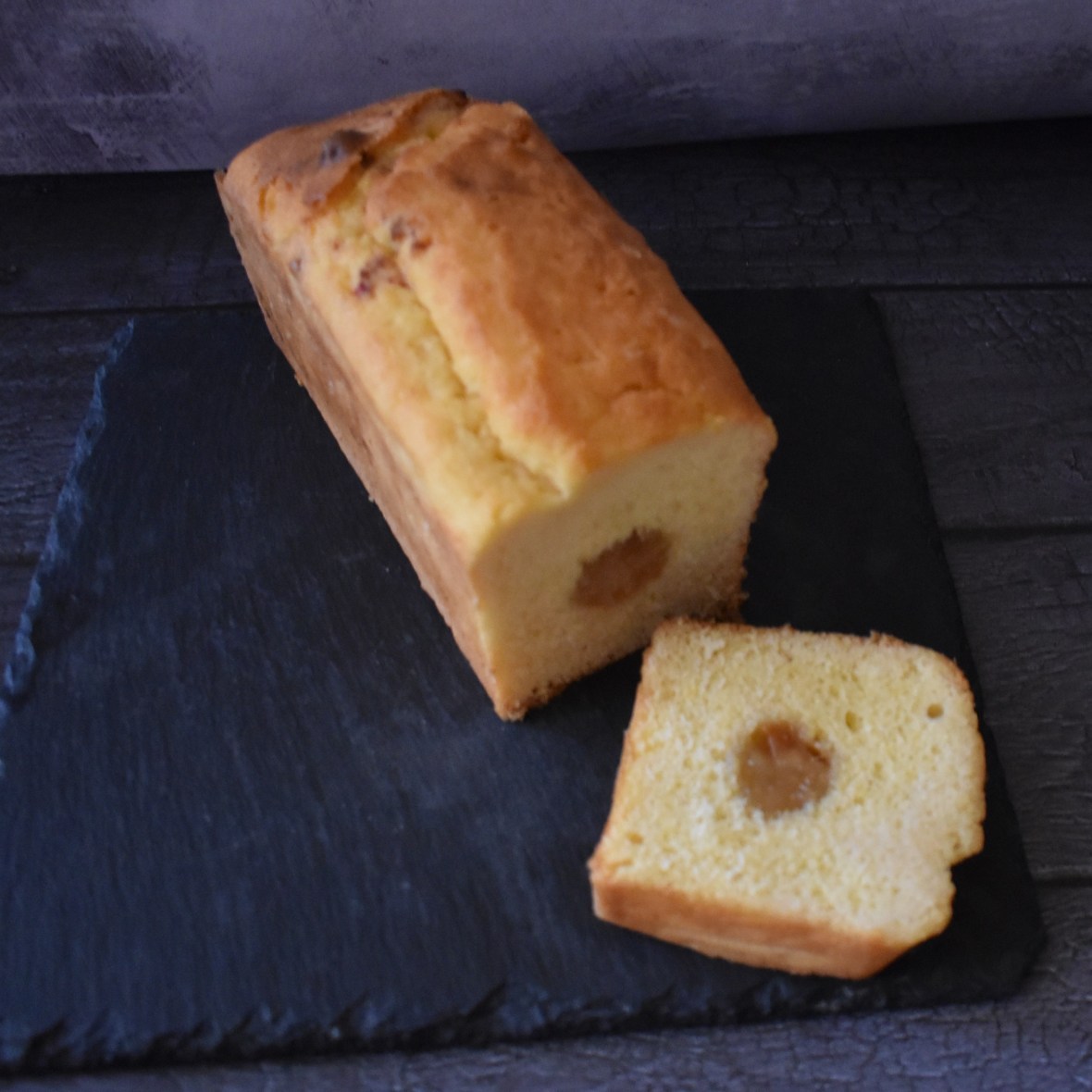 Holey Moley lemon surprise cake with lemon marmalade insert