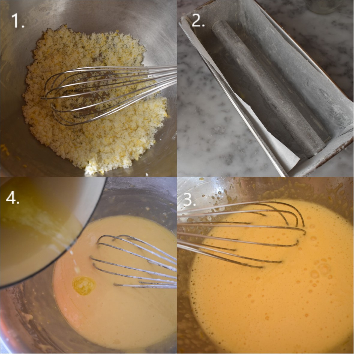 Lemon and raspberry insert rocher loaf cake, making 1