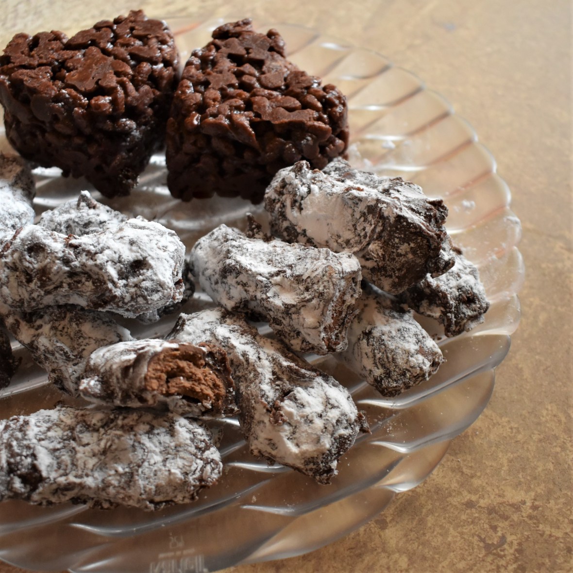 Muscadines, French milk chocolate truffles