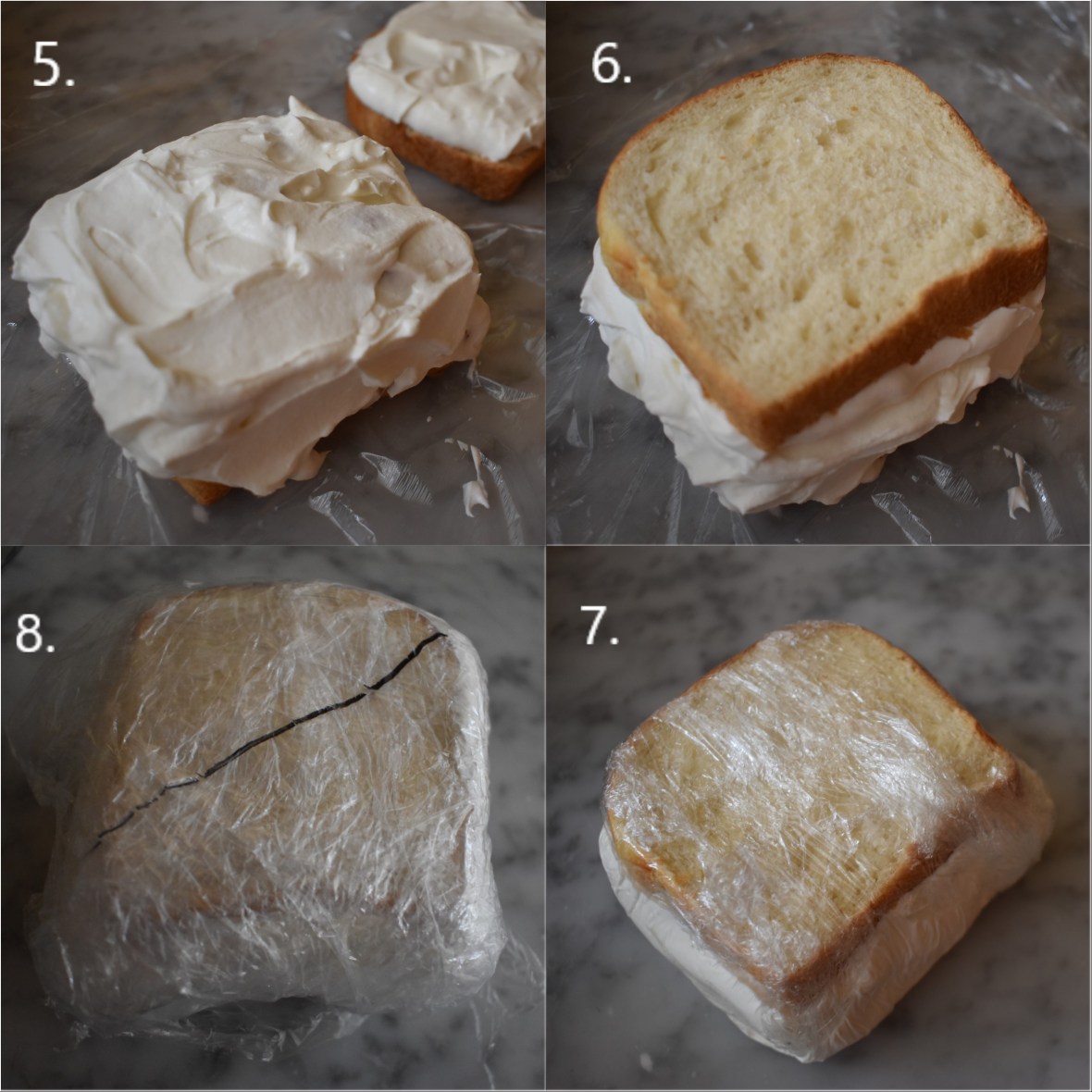 Strawberry Sando recipe, making part 2