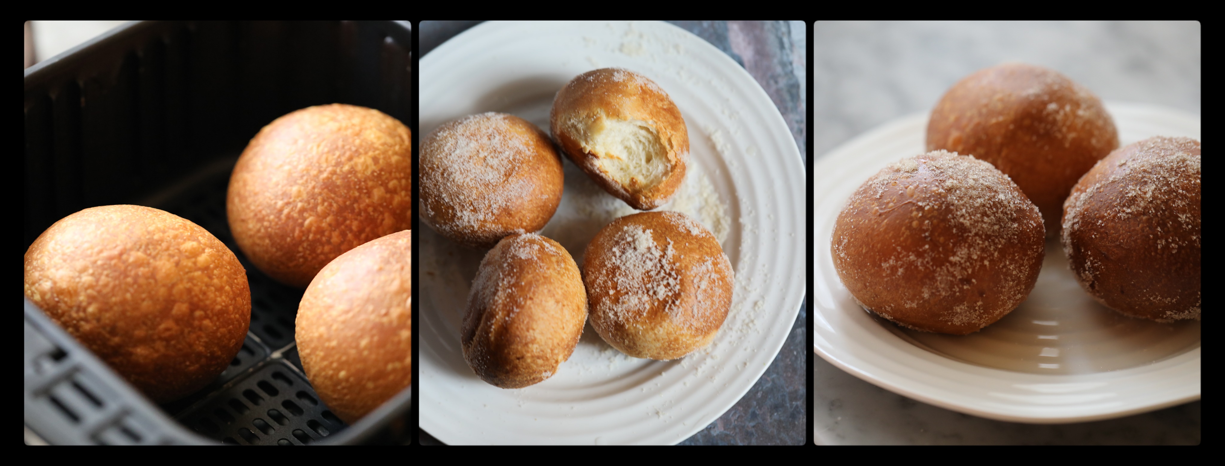 Airfryer sourdough doughnuts