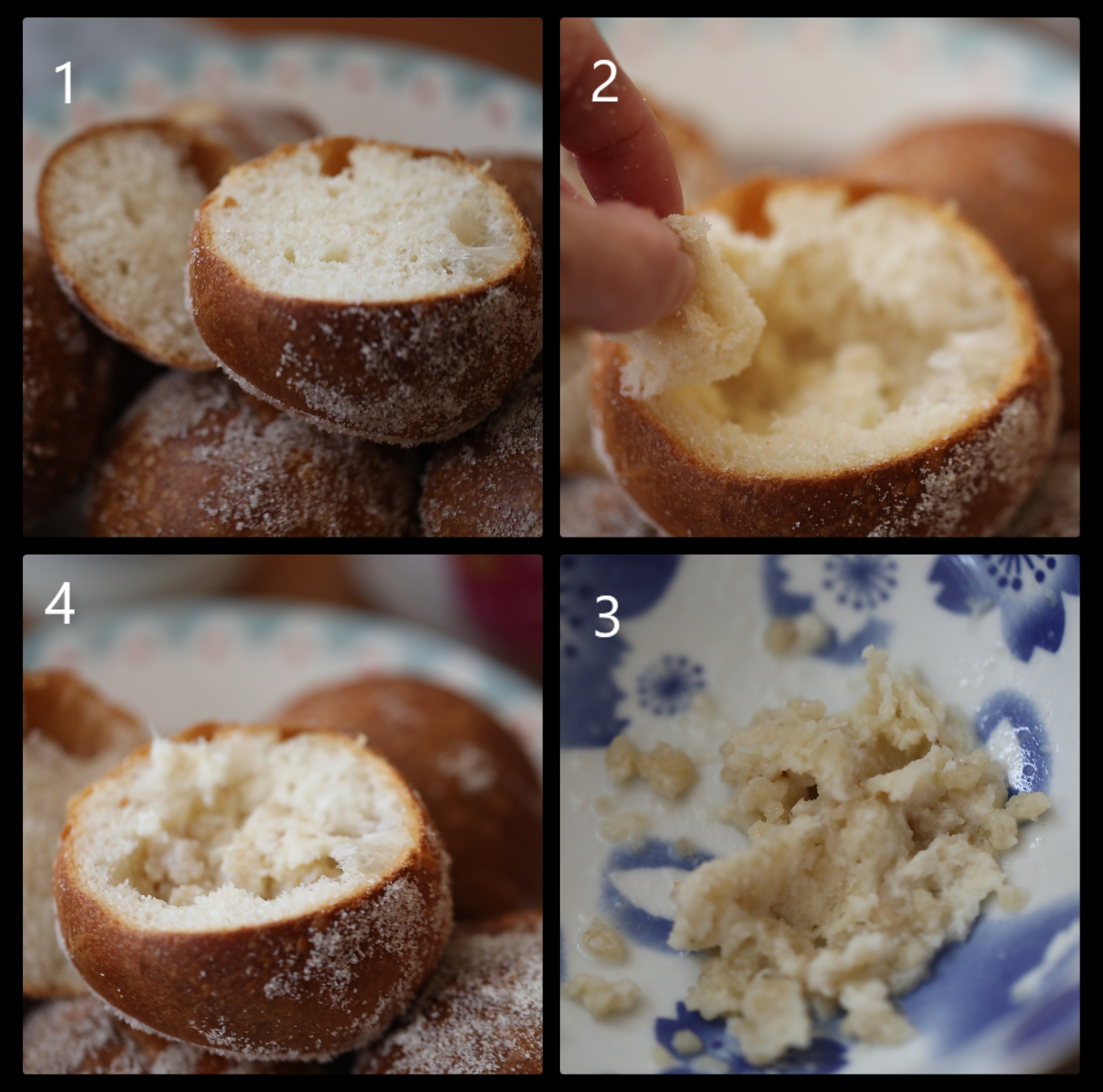 Semla doughnut, making