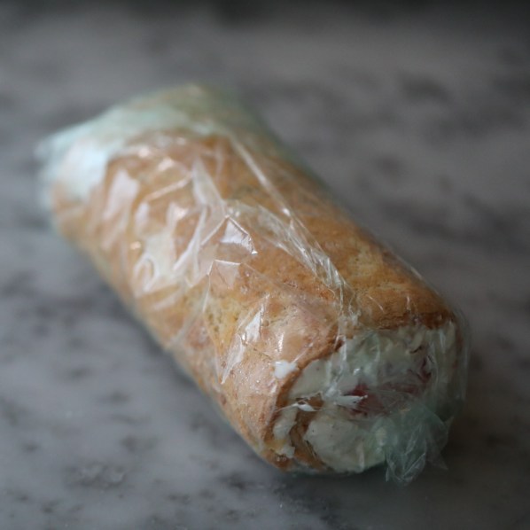 Strawberry roll cake